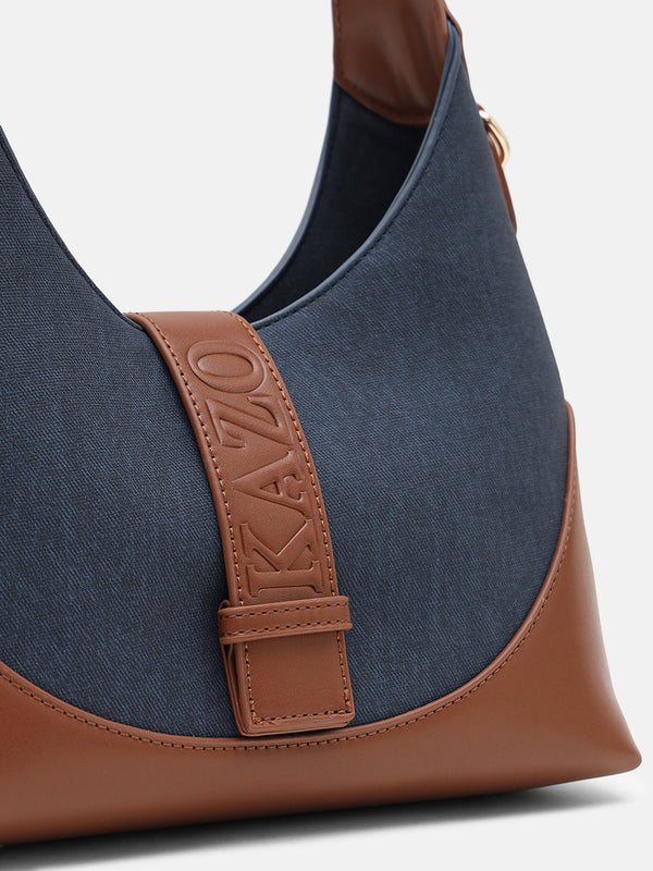 Kazo Talia Denim Hobo Bag