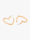 Kazo Heart Hoop Earrings