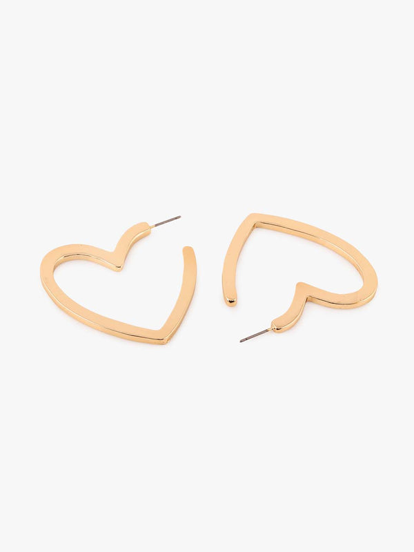 Kazo Heart Hoop Earrings