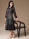 Jodie Midi Dress W/ Belt