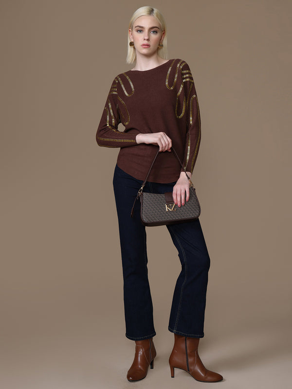 Bronzy Winter Top
