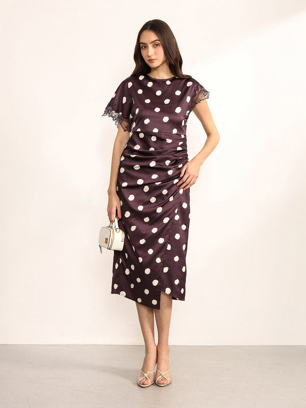 Spotty Midi Dress
