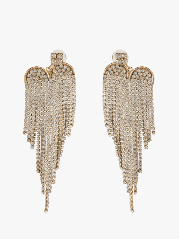 Rhinestone Ribbon Glamour Earrings