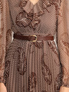 Latte Maxi Dress With Belt