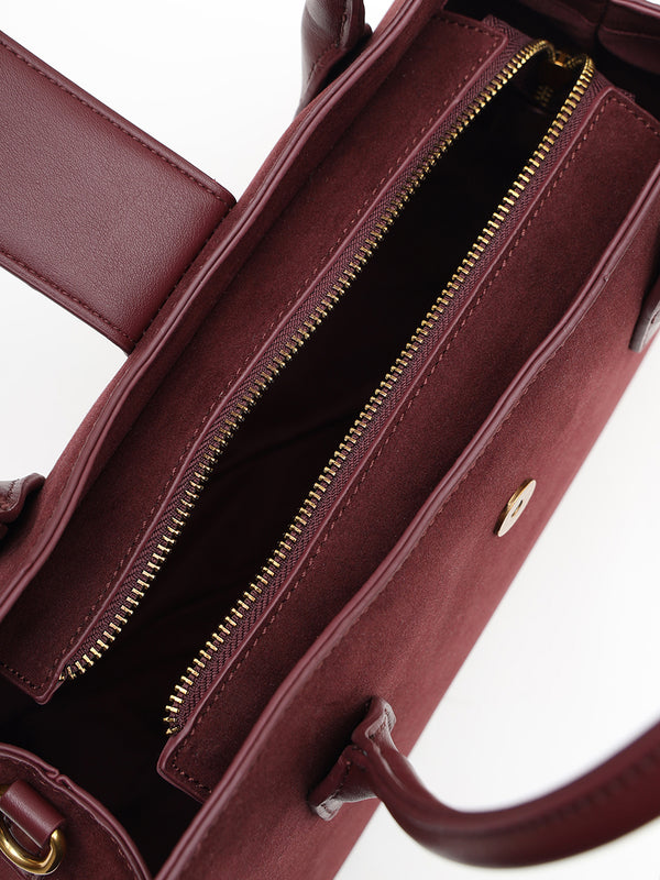 Kazo Aurelian Suede Top Handle Bag