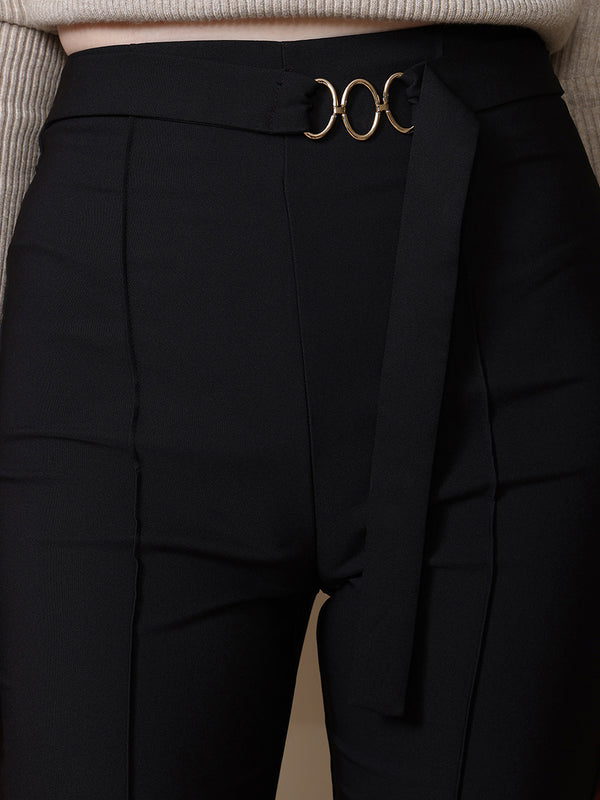 Classic Fit And Flare Trousers