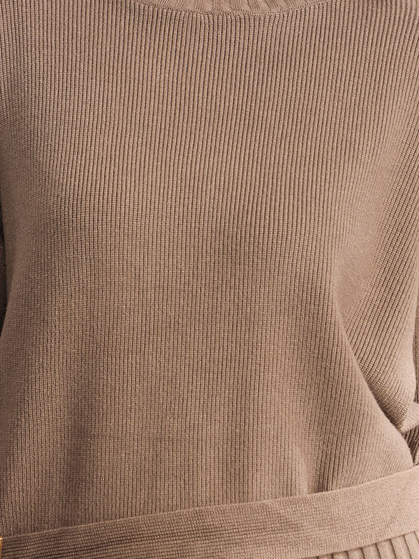 Kelp Winter Top With Belt