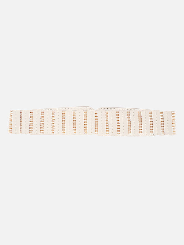 Faux Leather Elasticated Belt