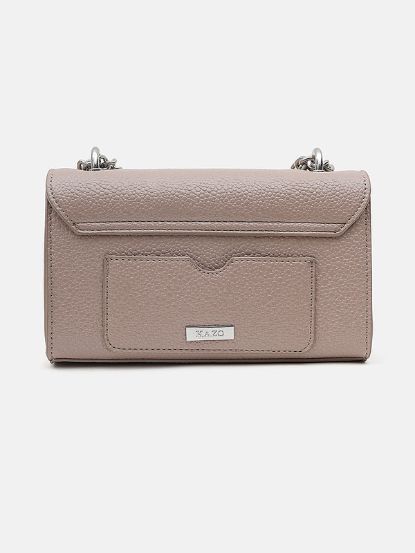 Mesmerize Gold Lock Sling Bag