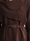 Matte Jacket With Belt