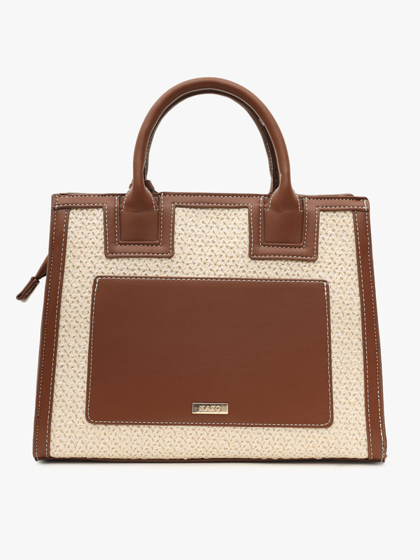 Kazo Raffia Satchel