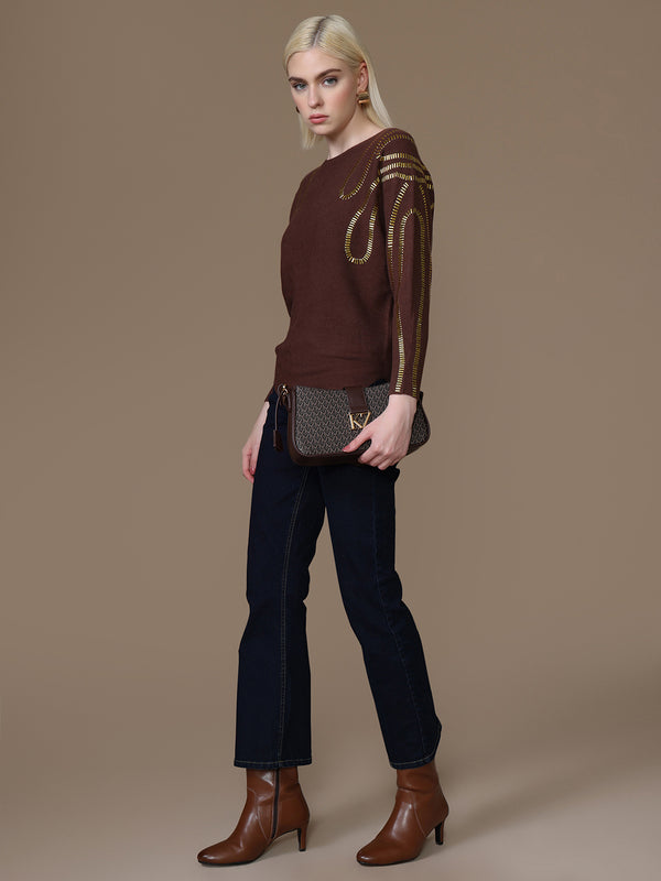 Bronzy Winter Top