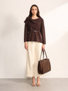 Matte Jacket With Belt