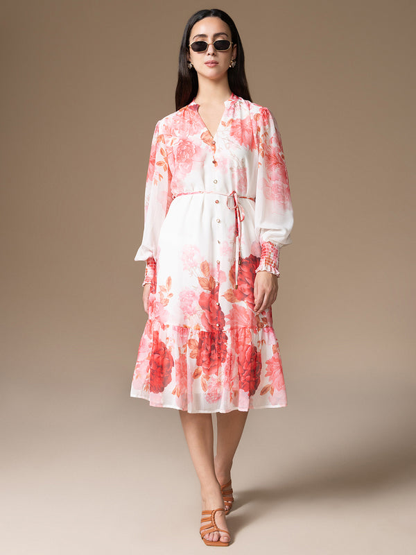 Flavia Midi Dress With Belt