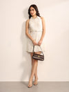 Ball Blanc Mini Dress With Belt