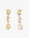Textured Mettalic Trio Earrings