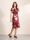 Marsala Midi Dress