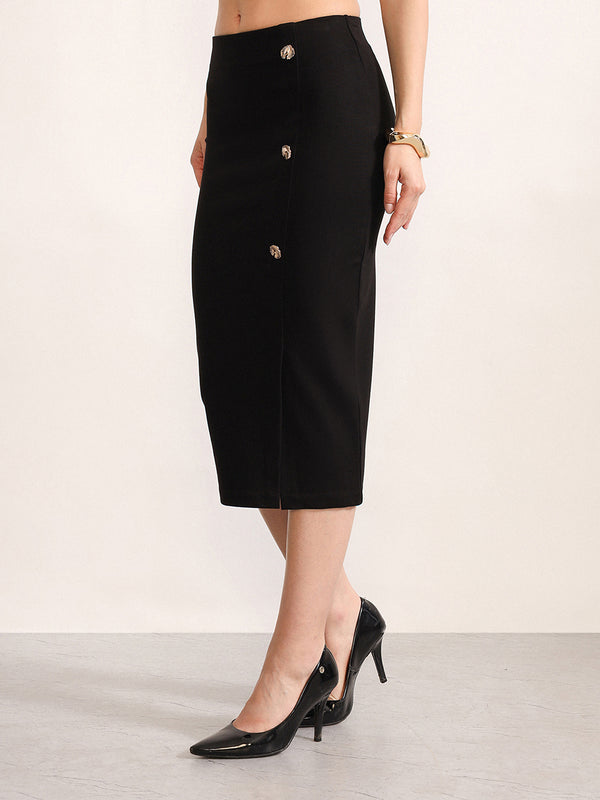 Stretch Limo Midi Skirt