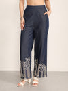 Indigo Pull On Pants
