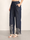 Indigo Pull On Pants