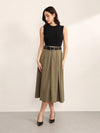 Network Midi Dress With Belt
