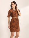 Cupola Mini Dress With Belt