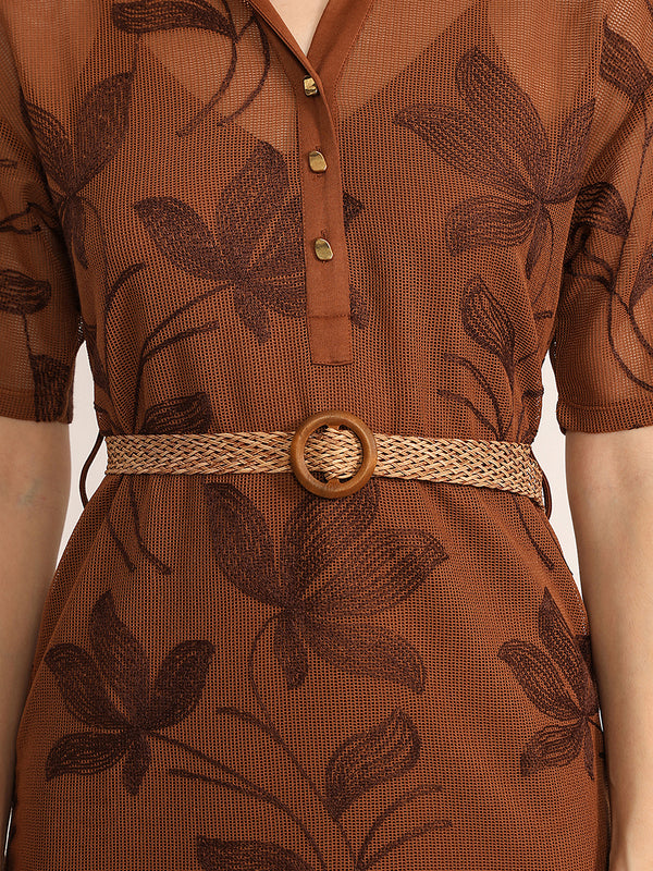 Cupola Mini Dress With Belt