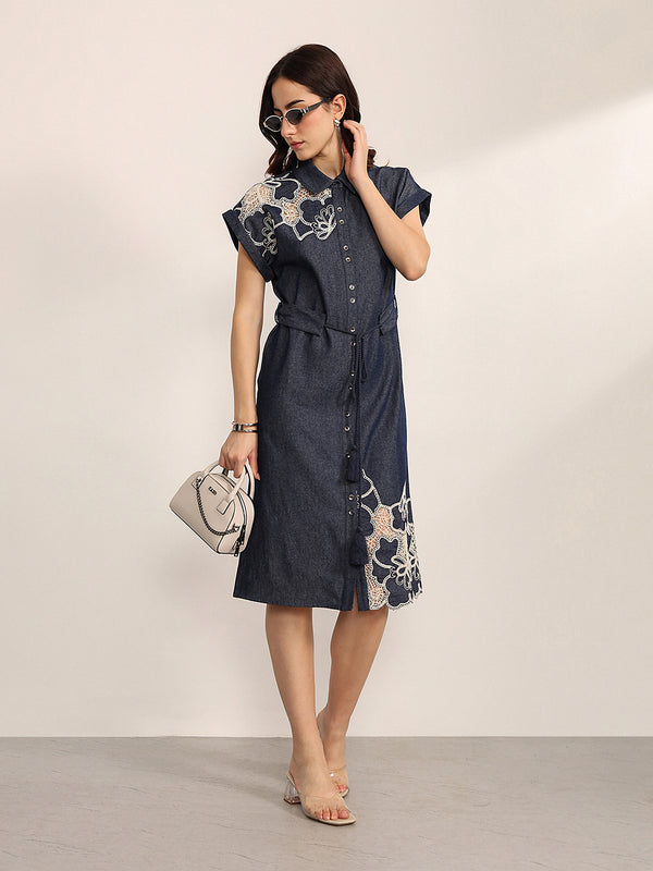 Indigo Midi Dress