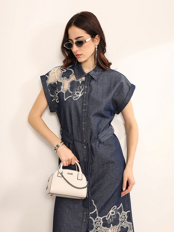 Indigo Midi Dress