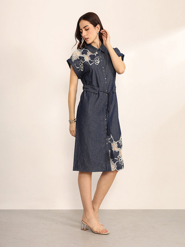Indigo Midi Dress