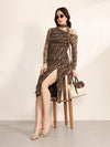 Retro 2 Midi Dress With Stole