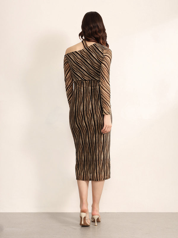 Retro 2 Midi Dress With Stole