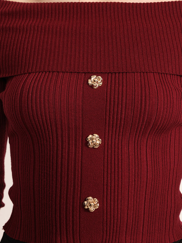 Merlot Winter Top