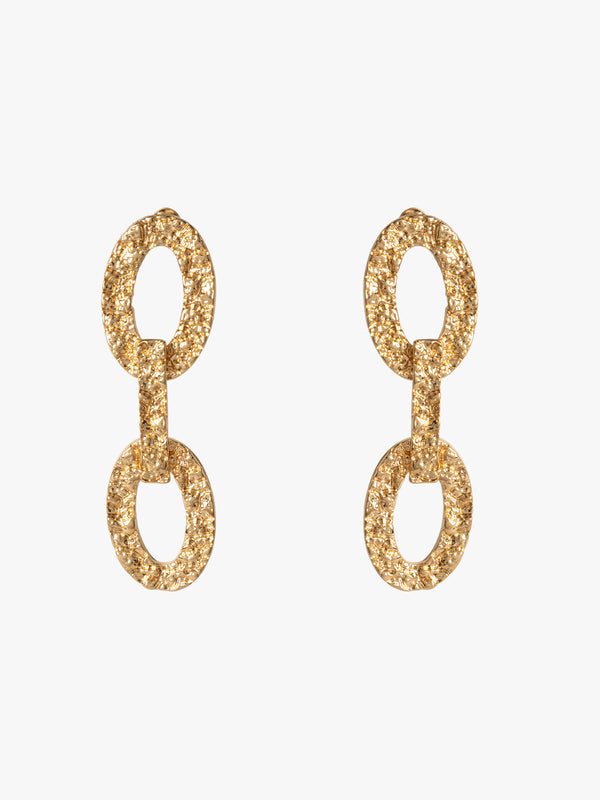 Intricate Metal Texture Earrings