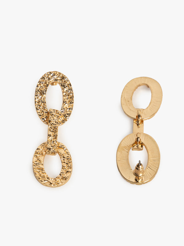 Intricate Metal Texture Earrings