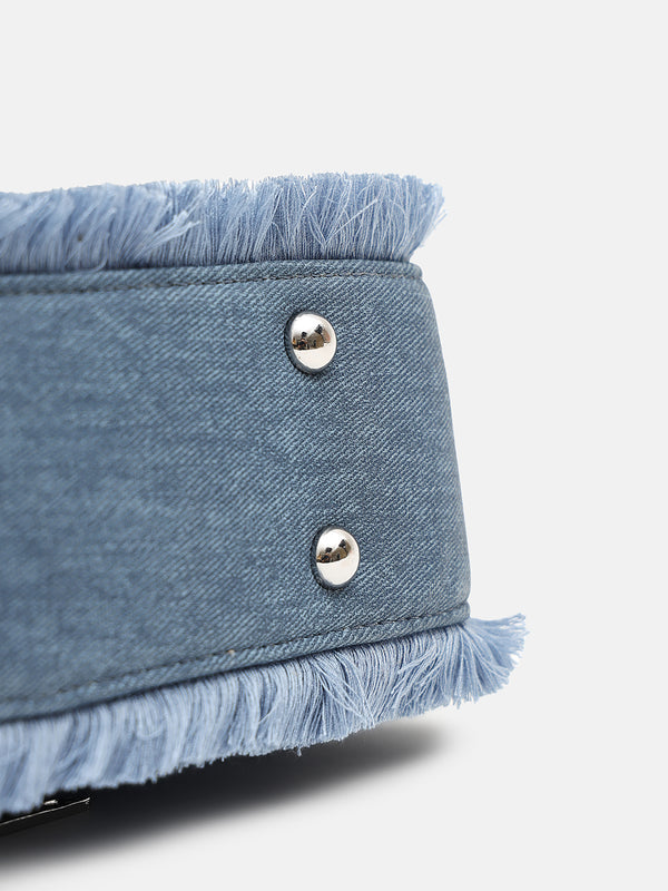 Kazo Denim Fringe Sling