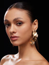 Elegant Half-Bloom Statement Earrings