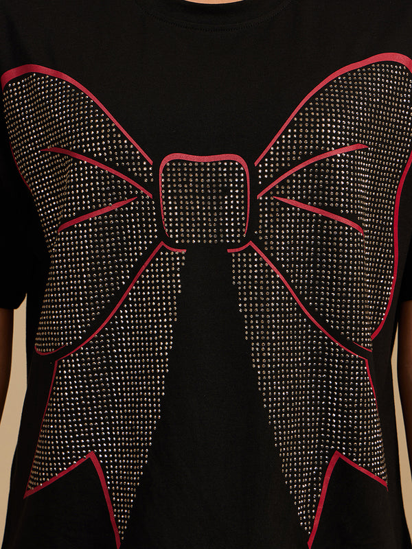 ©Disney Minnie Bow Heat Stud T-Shirt