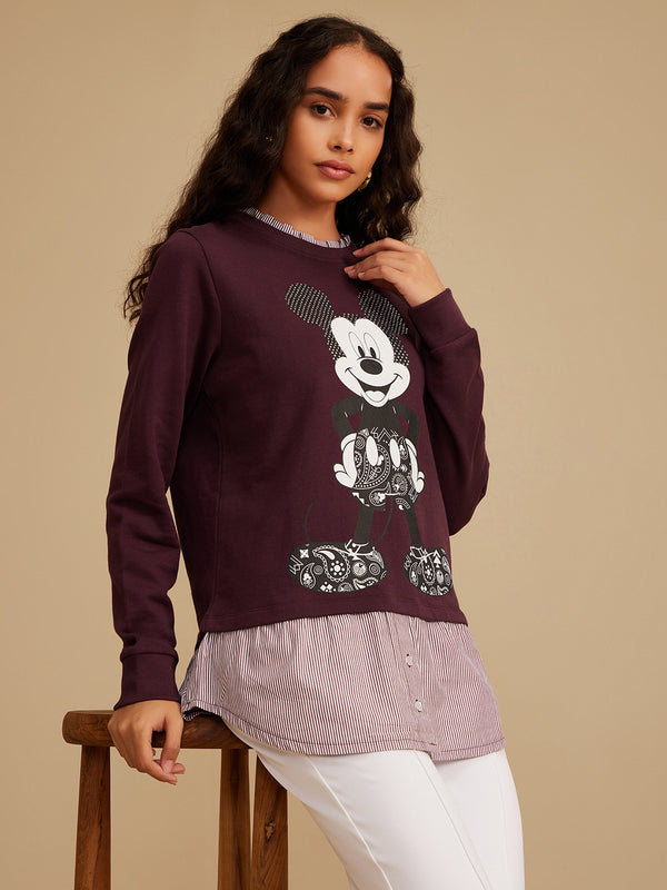 ©Disney Mickey Mouse Mix Media Sweatshirt