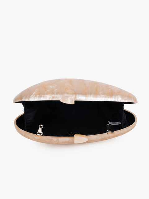 Abstract Glamour Shell Clutch