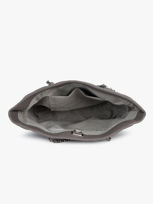 Contemporary Quilted Tote Bag