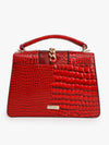 Buckle Detailed Satchel Bag