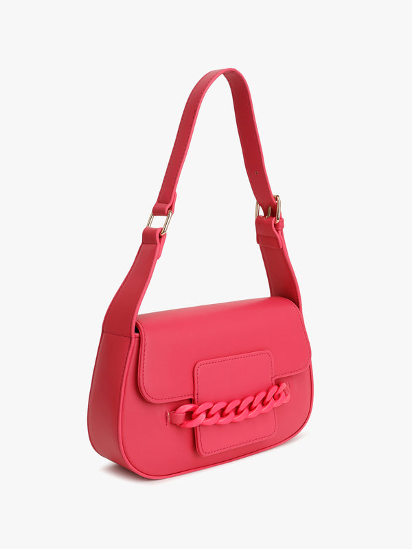 Front Flap Chain Shoulder Bag