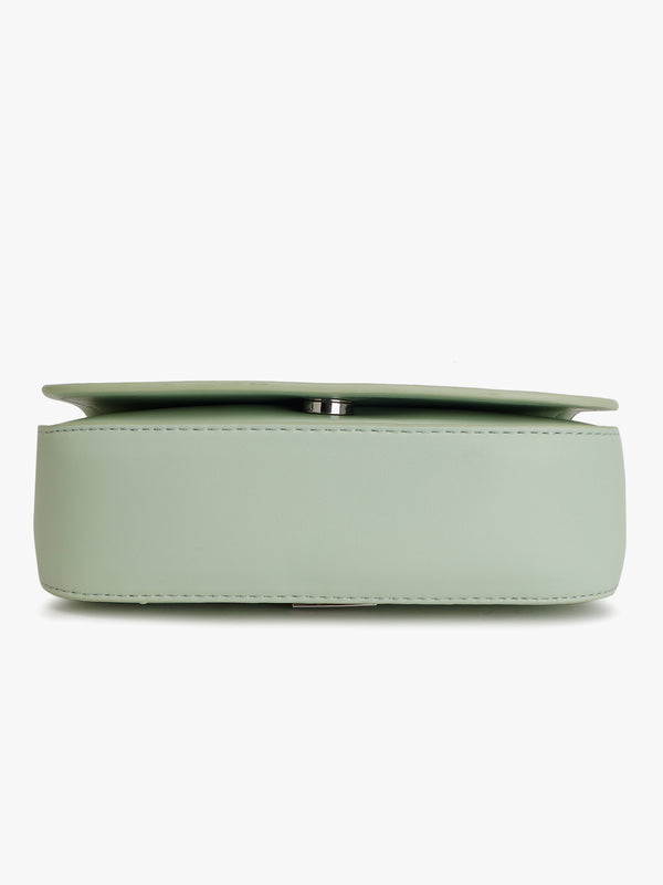 Dual Tone Chunky Chain Sling Bag