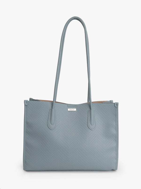 Effortless Textured Scarf Tote