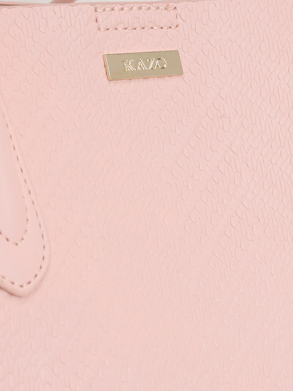 Effortless Textured Scarf Tote