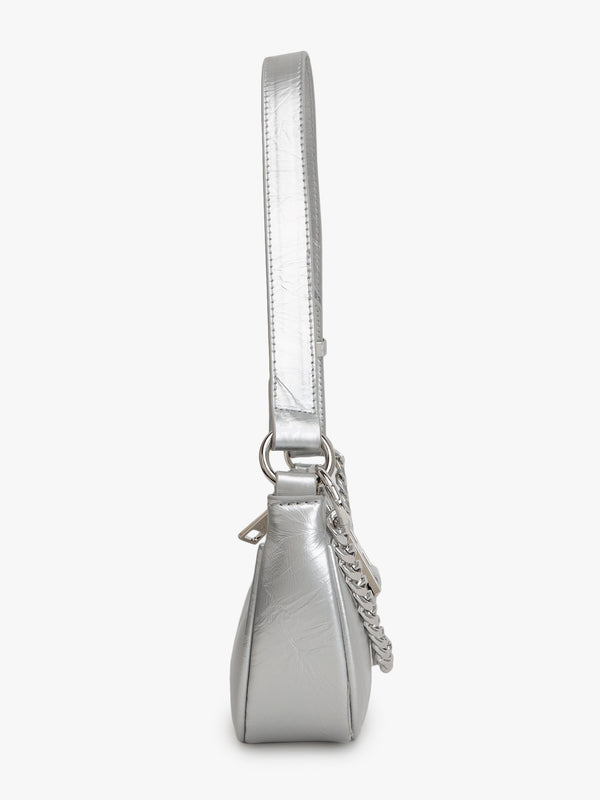 Chunky Chain Crescent Shoulder Bag