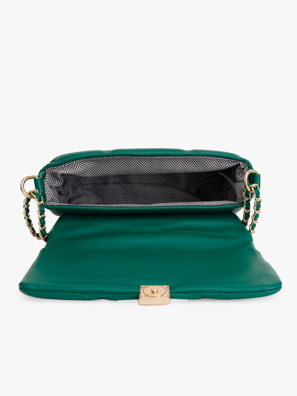 Quilted Structured Shoulder Bag