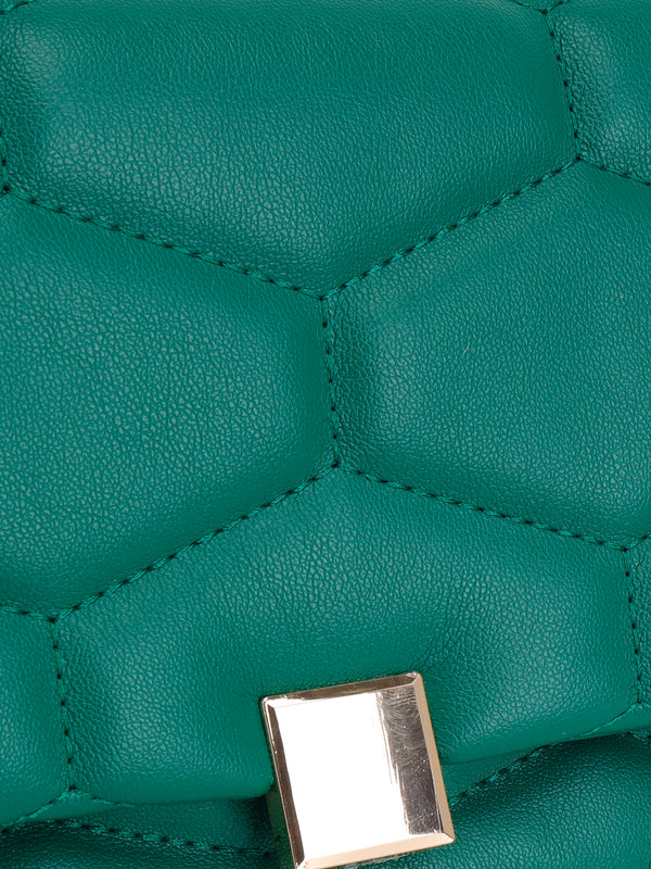 Quilted Structured Shoulder Bag