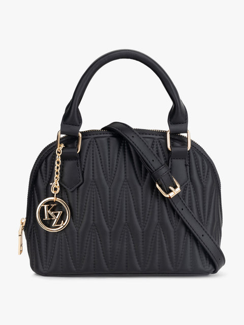 Quilted Solid Handbag
